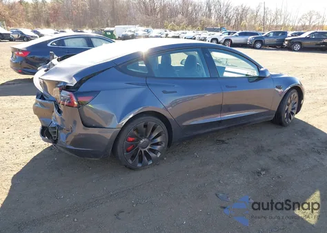 2023 Tesla Model 3 Performance Dual Motor All-Wheel Drive from USA, damaged, VIN 5YJ3E1EC7PF561587